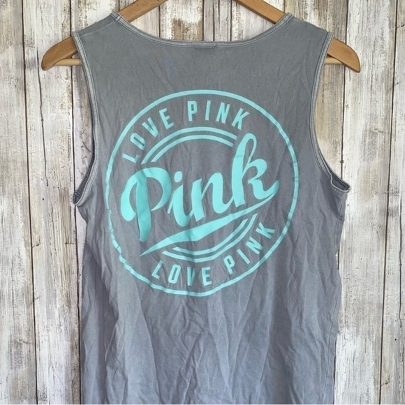 PINK Grey Back Logo Tank - Picture 3 of 5